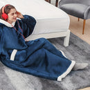 Oversized Flannel Wearable Blanket Hoodie