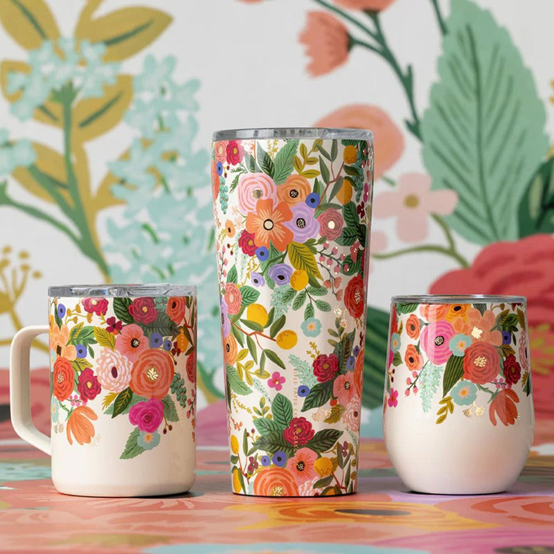 Corkcicle Tumbler - 750ml Rifle Paper - Garden Party Cream