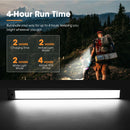 San Hima LED Camping Strip Light White Amber Lamp w/ Rechargeable Battery Sliver