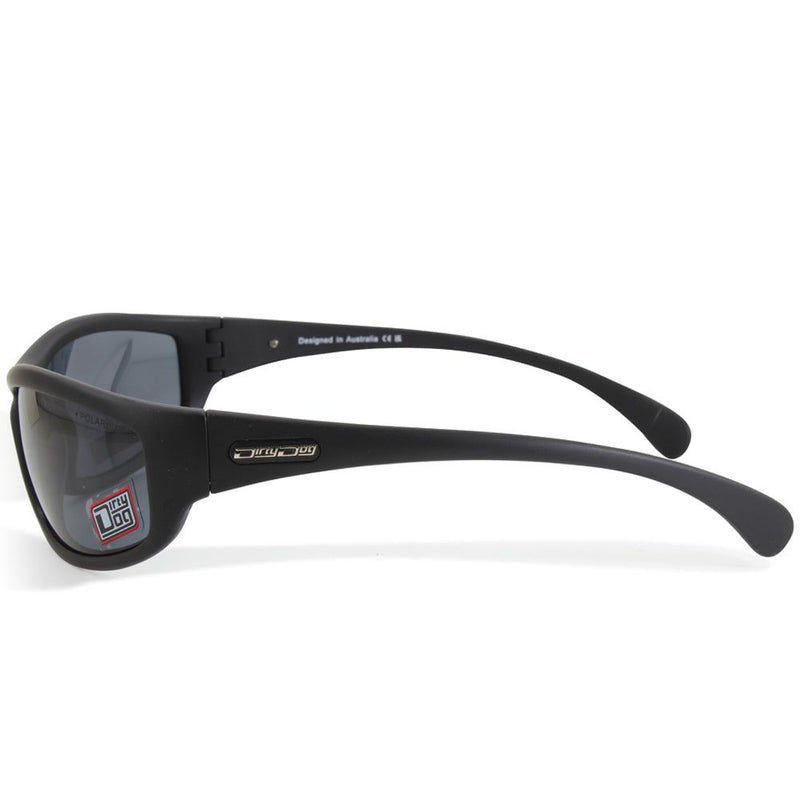 Dirty Dog Swivel Satin Black/Grey Polarised Men's Sunglasses 53669