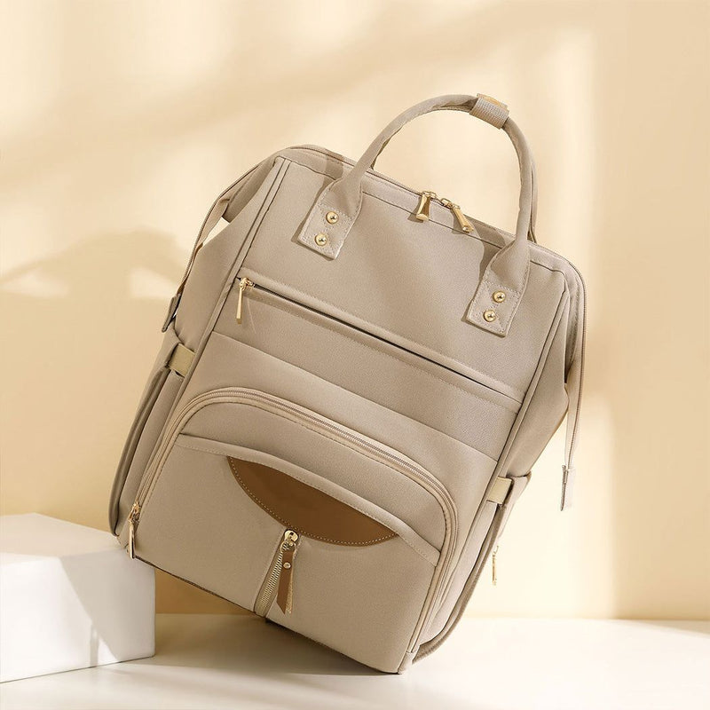 Bopeep Nappy Changing Bag Mummy Backpack Baby Diaper Bag Travel Waterproof Khaki