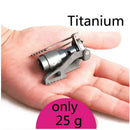 Titanium Mini Camping Gas Burner Silver