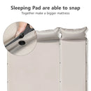 Self-Inflating Camping Mattress with Built-In Pillow Grey