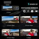 1080P Dual Camera Dash Cam for Cars with 32GB Memory Card