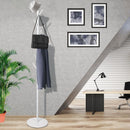 Levede Coat Rack Hat Clothes Stand Hanger Garment Hook Tree Rail Organizer White