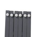 Pawz Wooden Pet Gate Dog Fence Safety Stair Barrier Security Door 6 Panels Grey