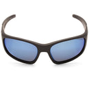 Dirty Dog Snapper Satin Black/Ice Blue Mirror Polarised Men's Sunglasses