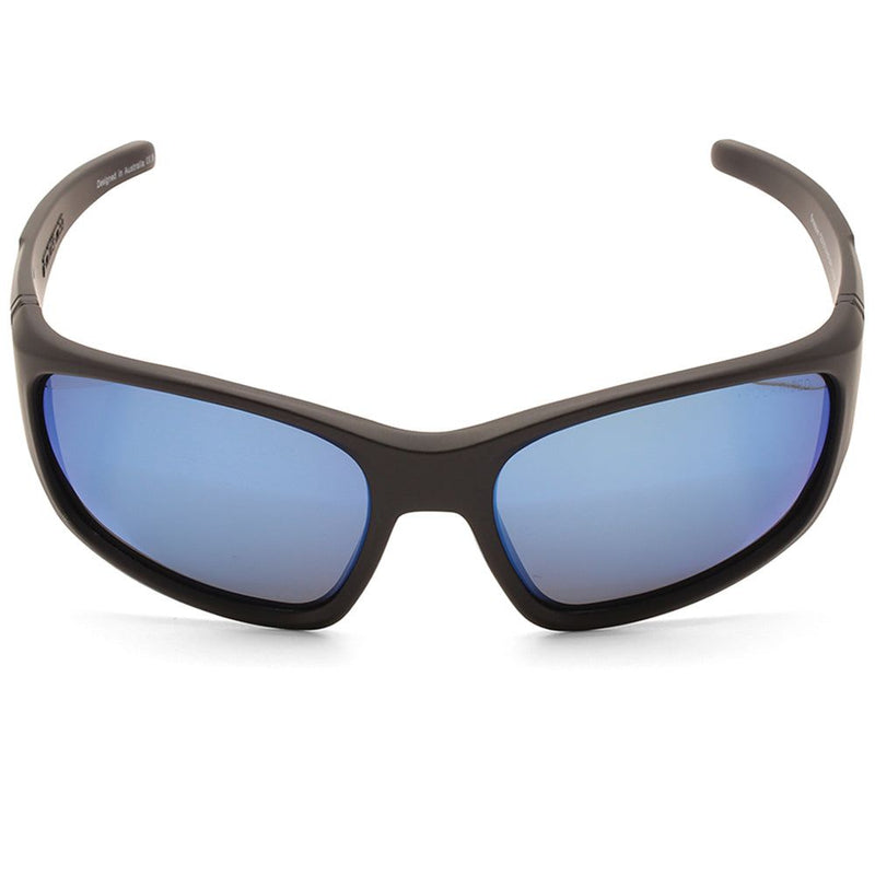 Dirty Dog Snapper Satin Black/Ice Blue Mirror Polarised Men's Sunglasses