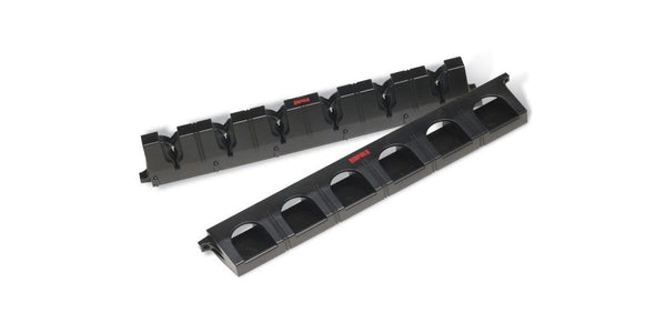Rapala Lock'n Hold Fishing Rod Rack -6 Hole Fishing Rod Holder with Locking Jaws