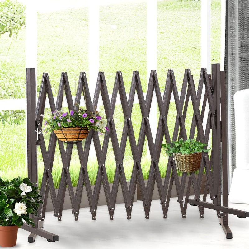 Traderight Group  Garden Yard Fence Aluminium Barrier Garden Fencing Security Gate Dog Pet Outdoor