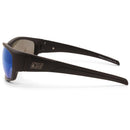 Dirty Dog Snapper Satin Black/Ice Blue Mirror Polarised Men's Sunglasses