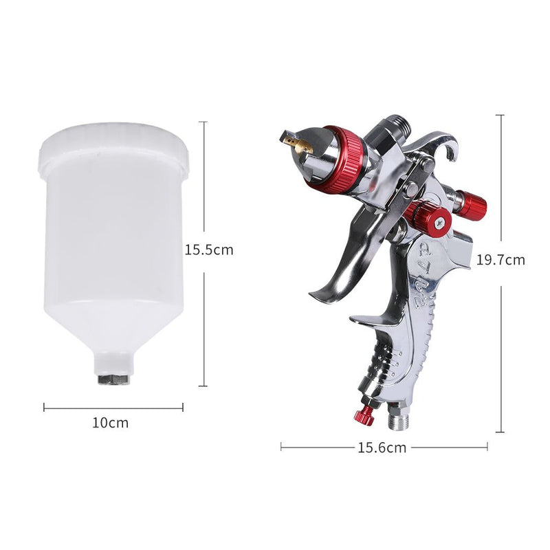 Traderight Spray Gun Paint Gun Kit HVLP Gravity Feed Air 1.4mm 1.7mm 2mm 3Tips