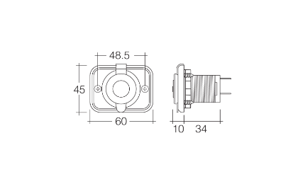 NARVA USB A + USB C SINGLE SOCKET F/