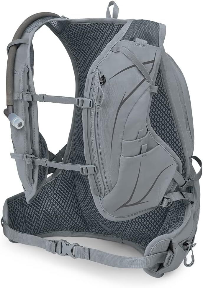 Osprey Dyna 15 Womens Running Hydration Vest Bag w/ Hydraulics Reservoir in Slate Grey M/L
