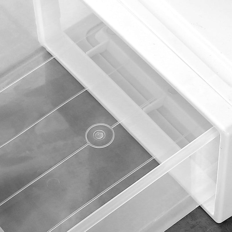 Traderight Group  Plastic Storage Box Stackable Containers 3PK Wardrobe Clothes Organisation 17L