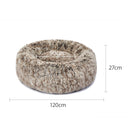 Pawz Pet Beds Dog Cat Soft Warm Kennel Round Calming Nest Cave AU Coffee XXL
