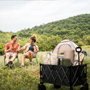 Lambu Folding Trolley Wagon Cart Outdoor Camping Shopping Beach Cart Black