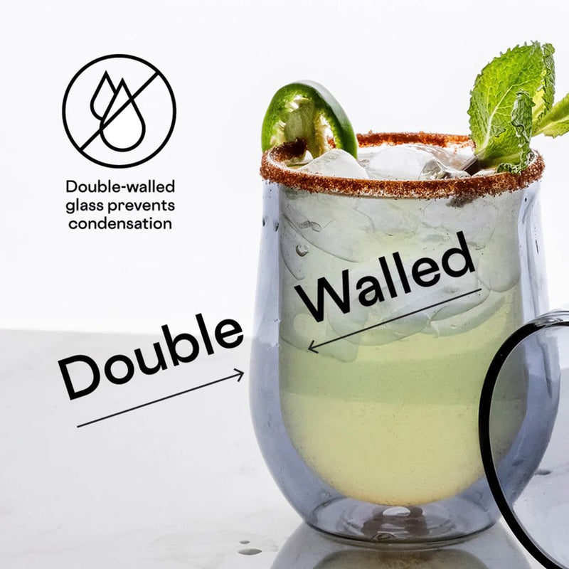 Corkcicle Glass Stemless - Double Pack - Clear