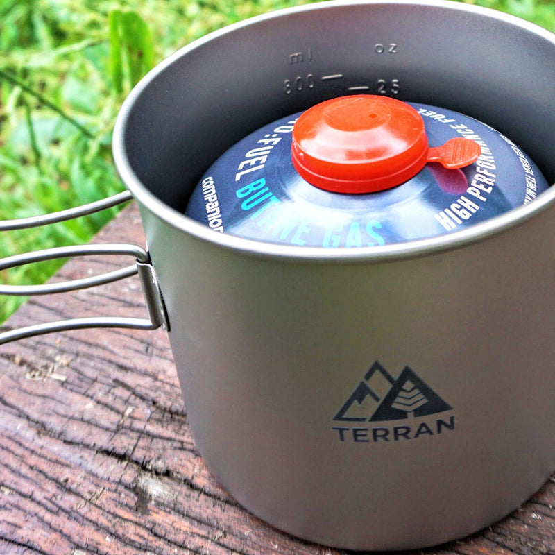 TERRAN 2-Piece Titanium Pot and Pan Cook Set