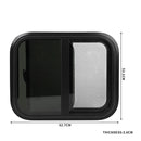 Caravan Sliding Windows (Black 600x500mm)