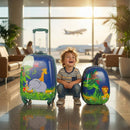 Bopeep 16''13'' 2Pcs Kids Luggage Set Travel Suitcase Child Bag Backpack Jungle