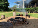 Auspit Silver Compact Portable Spit Rotisserie Package (Firepit Not Included)