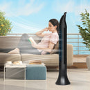Spector Electric Bladeless Tower Fan Oscillating DC Motor 3 Speeds Timer Remote