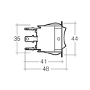 On/Off/On Heavy-Duty Rocker Switch