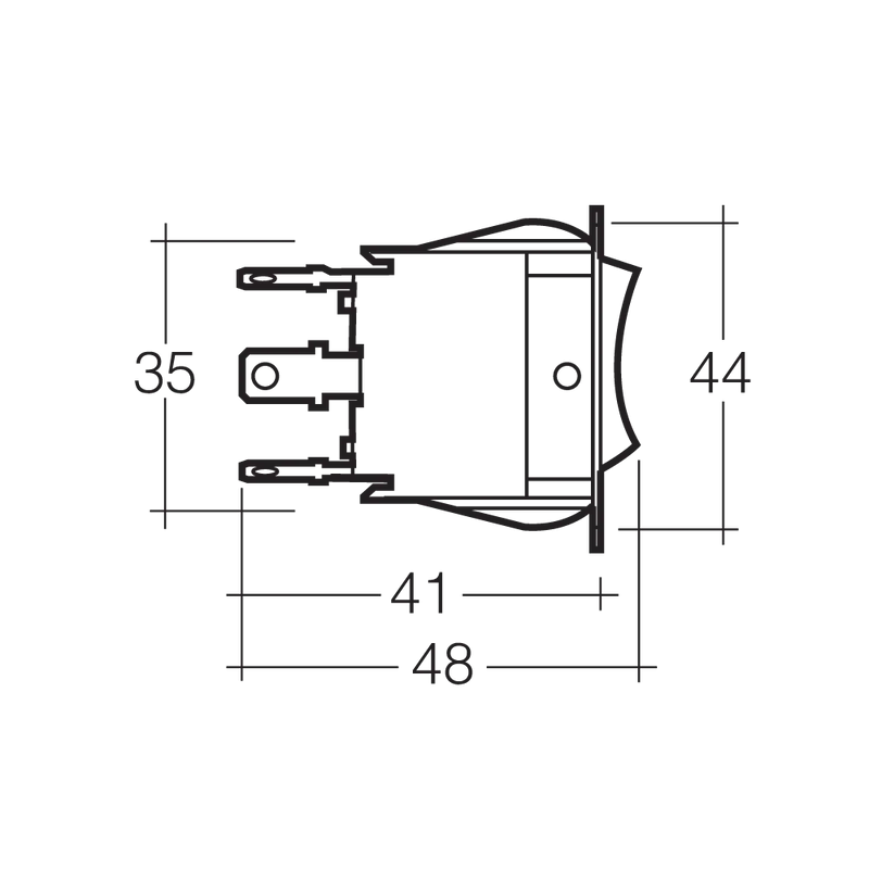 On/Off/On Heavy-Duty Rocker Switch