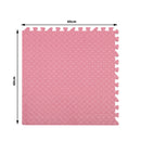 Bopeep EVA Foam Kids Play Mat Floor Kid Crawling Interlocking Home Pink 60x60