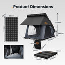San Hima Kalbarri X Rooftop Tent Hardshell With Ladder 4x4 + 250W Solar Panel