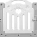 Bopeep Kids Playpen Baby Safety Gate Toddler Fence Child Play Game Toy 24 Grey