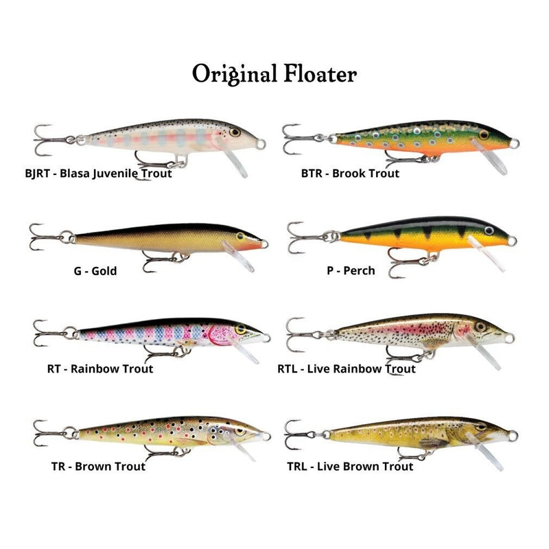 9cm Rapala Original Floating Minnow Hard Body Fishing Lure