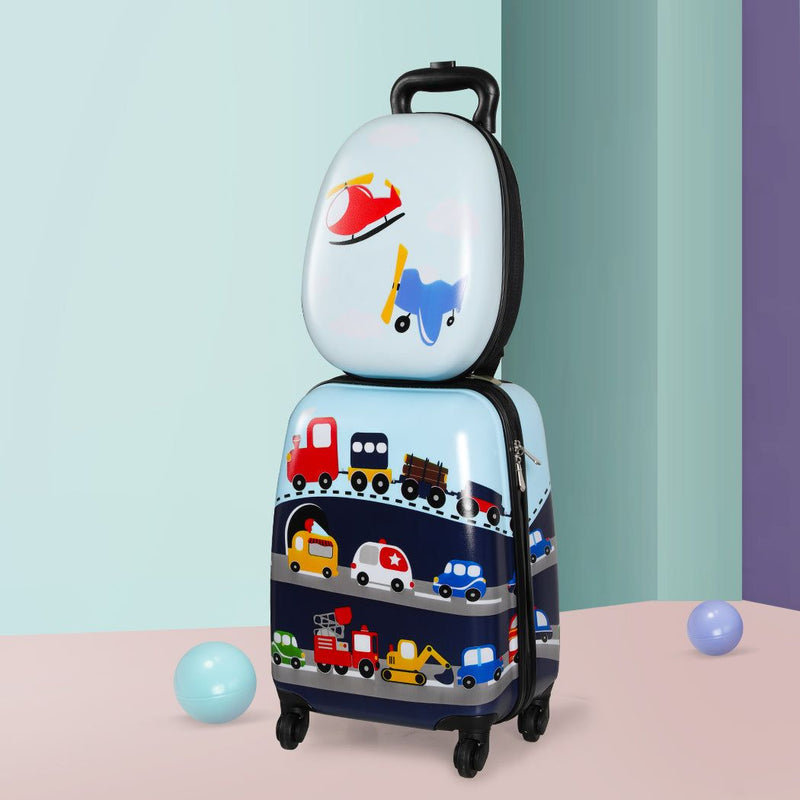 Bopeep 16''13'' 2Pcs Kids Luggage Set Travel Suitcase Child Bag Backpack Baggage