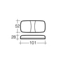 Narva 86310 Front End Outline Marker and Front Position (Side) Lamp (Clear)