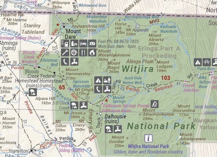 HEMA GREAT DESERT TRACKS EASTERN MAP