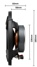 NCE 6.5" Premium External Speakers - Black