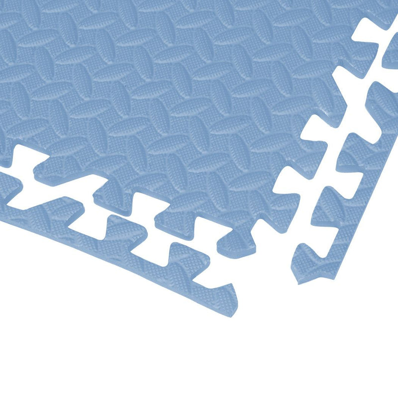 Bopeep EVA Foam Kids Play Mat Floor Kid Crawling Interlocking Home Blue 60x60