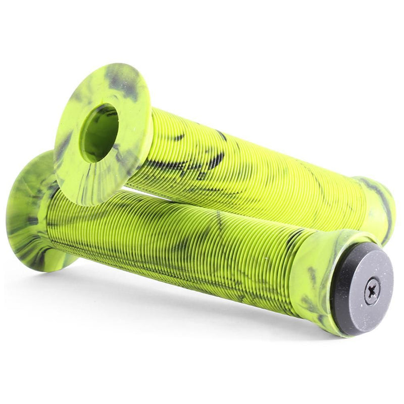 Endzone Handlz Smoke Pattern Manoplas Bike Grips 147mm Green Smoke