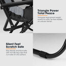 San Hima Folding Camping Chair Portable Lounge Recliner Thick Padding Outdoor