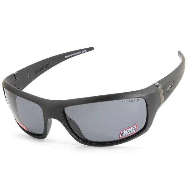 Dirty Dog Vimp Satin Black/Grey Polarised Men's Sports Sunglasses
