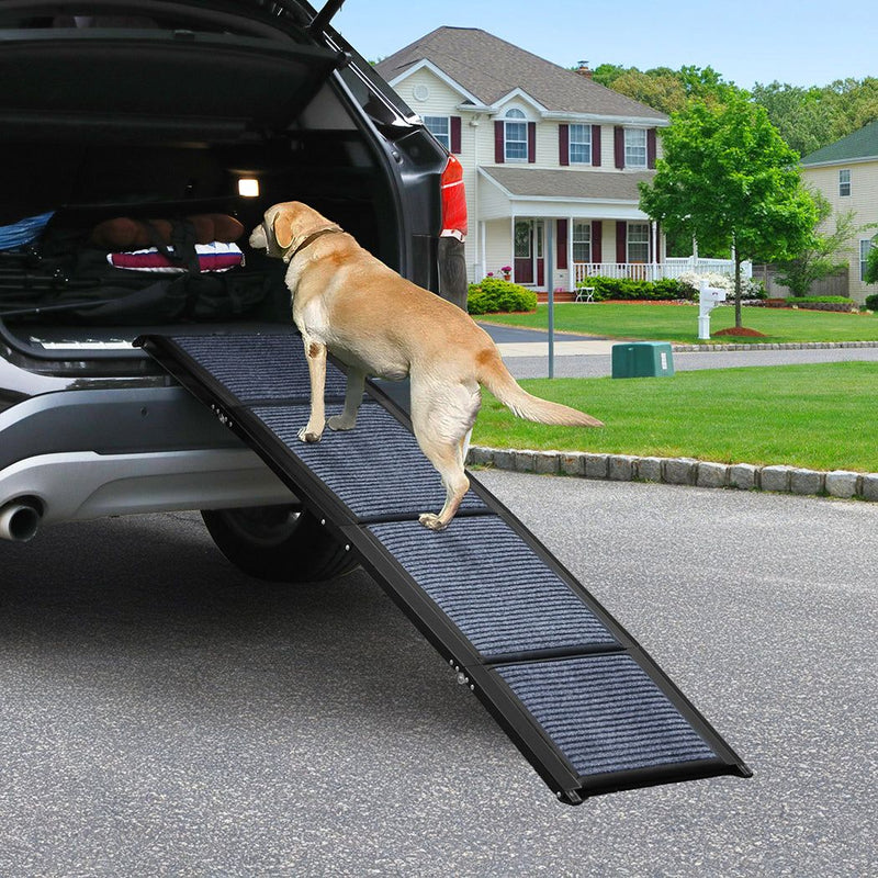 Pawz Dog Ramp For Car SUV Pet Dog Stairs Steps Ladder Travel Foldable Portable