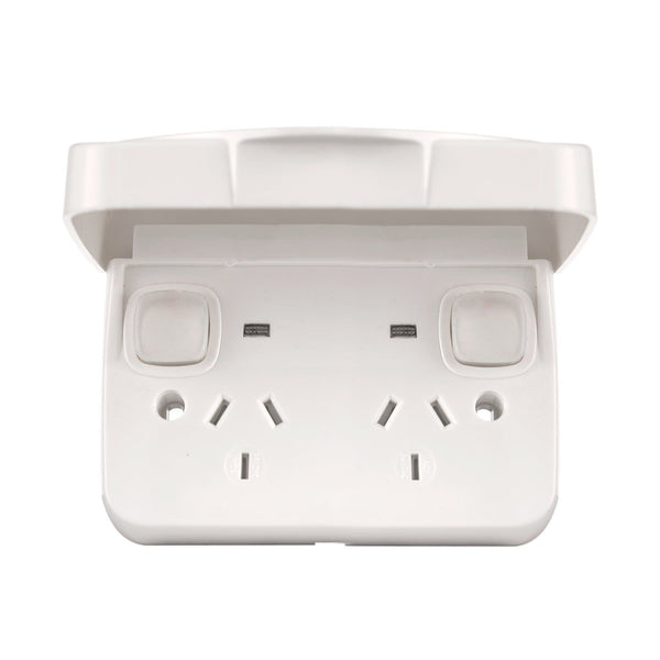 Weatherproof IP65 GPO Double Pole Double Outlet 10A
