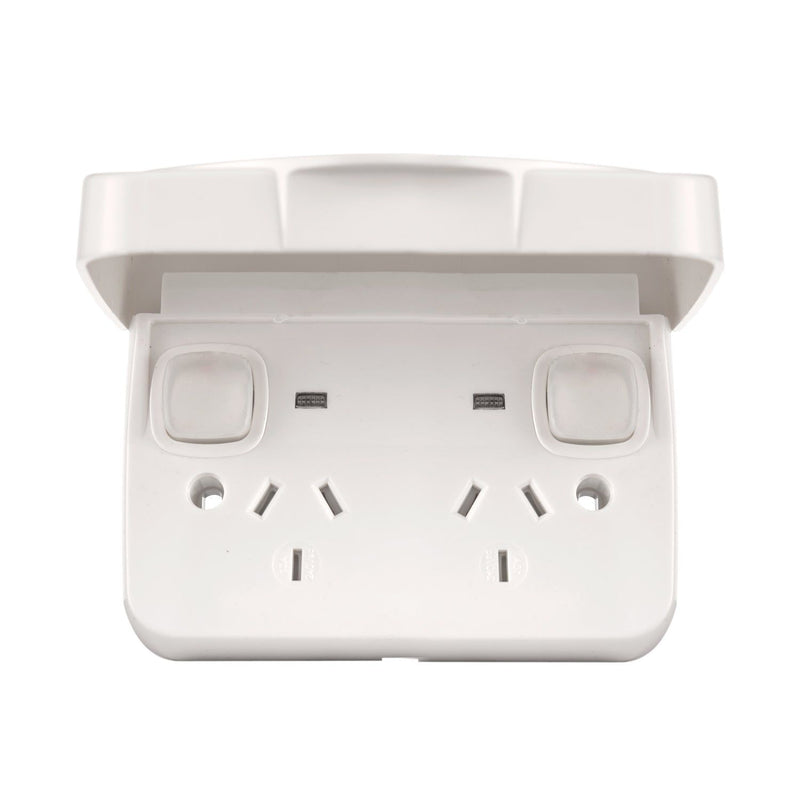 Weatherproof IP65 GPO Double Pole Double Outlet 10A