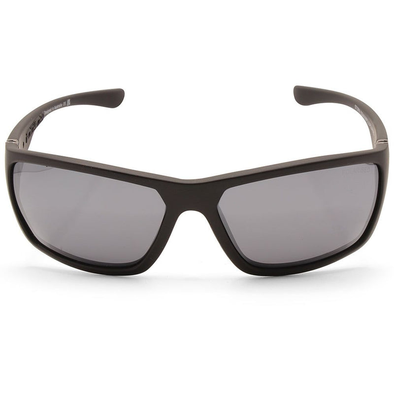 Dirty Dog Storm Satin Black/Grey-Silver Mirror Polarised Unisex Sunglasses