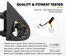 Pair Extendable Towing Mirrors for Gen1 Mitsubishi Triton MQ/MR 2015 -  2024 Black