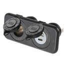 Narva 81170BL Heavy-Duty Twin Accessory/USB/USB-C Socket
