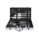 Moyasu 18 Pcs BBQ Tool Set Stainless-Steel Outdoor Barbecue Accessory Grill Cook