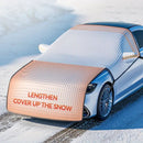 Universal Car Snow Shield: Silvery Front Windshield Cover