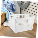 16x Plastic Storage Baskets Bulk w/ Grip Handles - 35x25.5x21cm